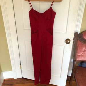 Reformation red jumpsuit